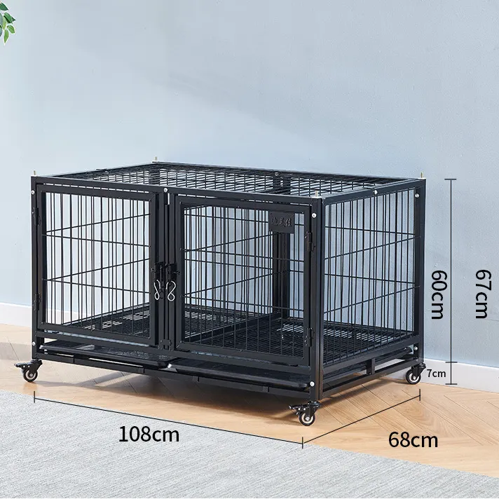 Kingtale Dog Kennels Indoor Use for Dogs,Heavy Duty Super Sturdy Dog Kennels with Storage and Anti-Chew