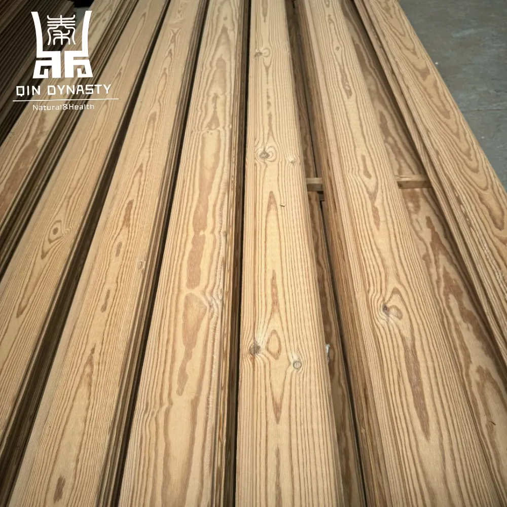 Thermowood gỗ thông thermowood Lumber bảng để trang trí tường tấm ốp nhiệt điều trị gỗ Nhà decking thermowood