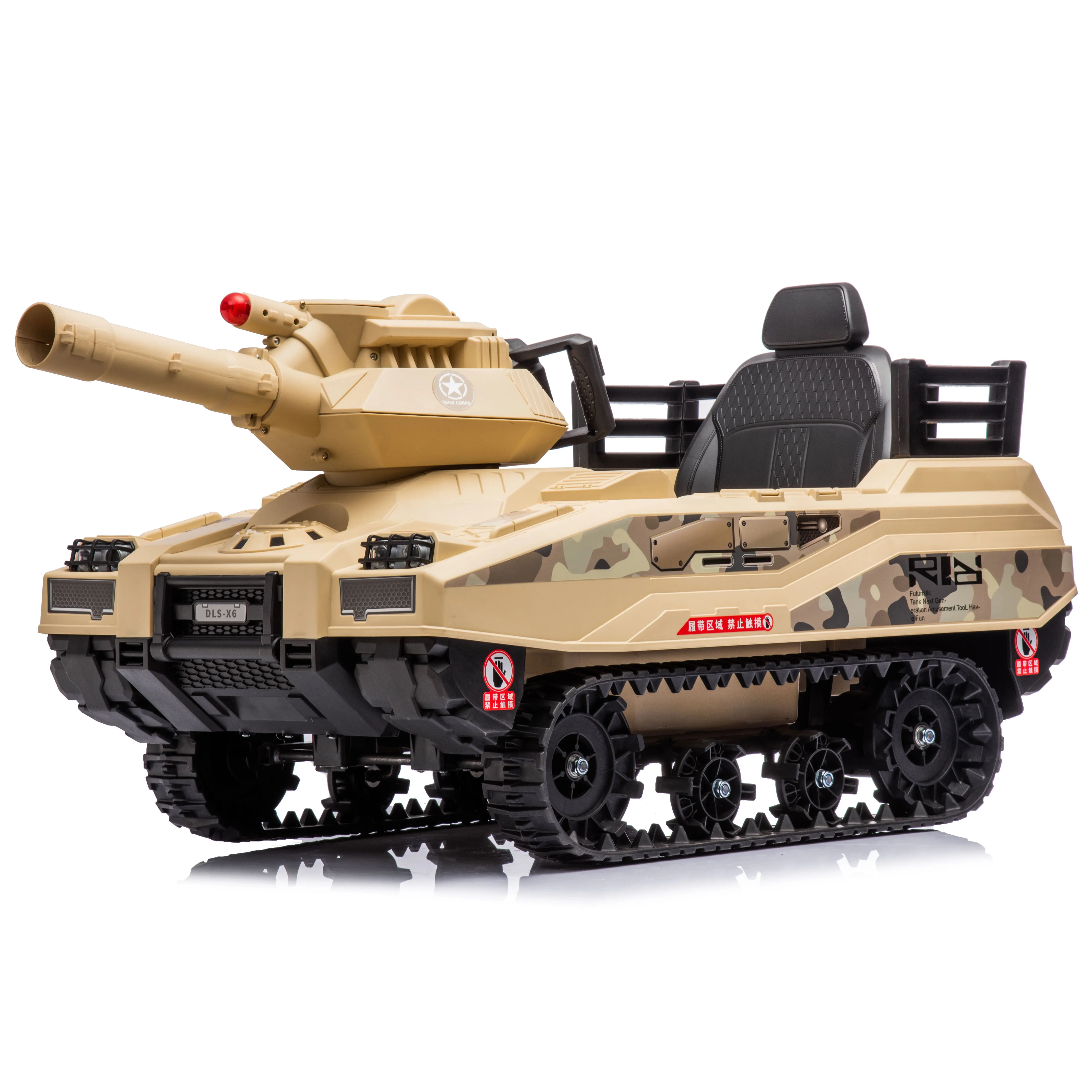 Wholesale 24v Battery Kids Ride on Tank Toy With Remote Control Children Electric Ride On Car Toy For Kids To Drive