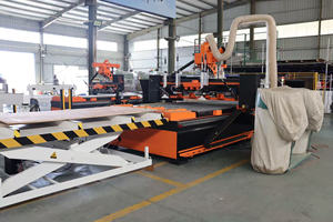 Save 6 People Labor !! AR1325 1530 2030 Full Automatic Loader <strong>Unloader</strong> Nesting CNC Machine Cutting Drill Engraver ATC CNC Router