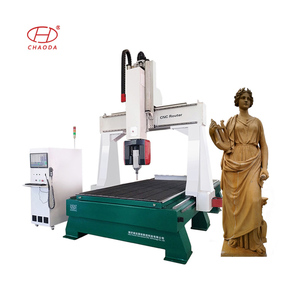 Multifunción Woodrouter 5 Axis 360 grados torneado 3D escultura copiadora máquina, pared decorativa Relife duplicador - Product Image 1