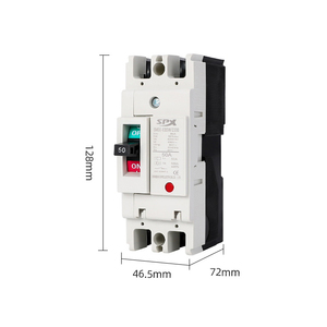 SPX 2025 Nuevo AC/DC MCCB 400V 30kA MCCB Disyuntor de caja moldeada 2P 3P 80A 100A 125A Disyuntor eléctrico MCCB - Product Image 4
