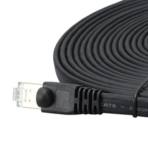 Cavo Ethernet nero Cat8 da 5 piedi 28AWG 2GHz 40G a doppia schermatura (S/FTP) in puro rame nudo senza Snaggless rete via cavo di rete RJ45 - Product Image 2