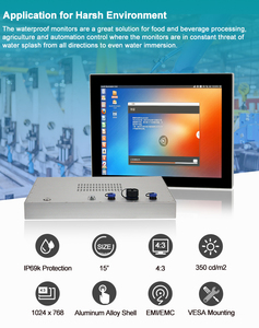 Monitor industriale con connettore SP13 supporto VGA configurazione opzionale pannello incorporato Display - Product Image 5