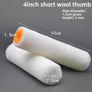 Trung Quốc nhà máy của Nhỏ Công nghiệp Lớp 4 ''sơn Con lăn tùy chỉnh trang trí bàn chải tổng hợp Epoxy Bìa OEM sơn con lăn - Product Image 3