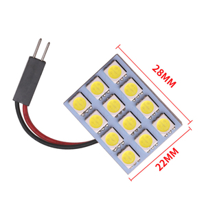 แผงไฟอ่านหนังสือบนรถ,หลอดไฟ SMD 5050 6/9/15/24 LED SMD โคมไฟภายในหลอดไฟหลังคา BA9S T10 C5W อะแดปเตอร์ Festoon Base - Product Image 3