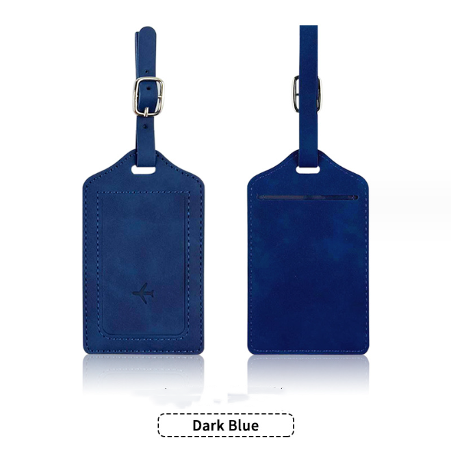 Blue luggage tag