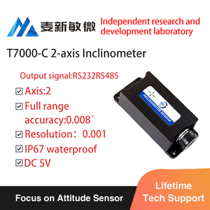ALTA PRECISIÓN con precisión: SENSOR DE INCLINACIÓN DE EJE DUAL DE SALIDA ANALÓGICA DE CORRIENTE DE 0.008 grados - Product Image 2