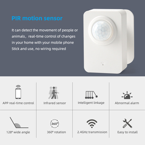 UEMON WiFi PIR sensore di movimento intelligente prodotto per la casa di controllo App USB plastica rilevamento automatico per il corpo umano batteria Android Wireless - Product Image 2