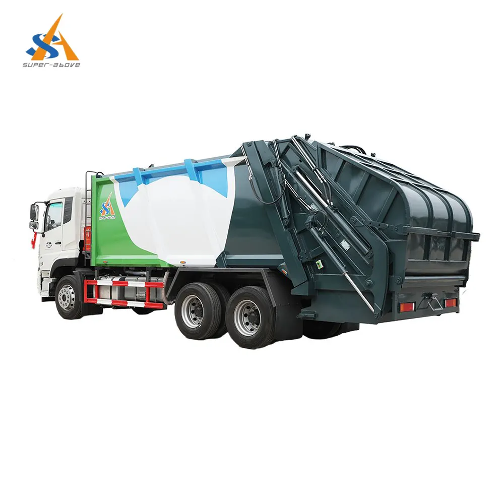 Super-Above,Camion de compression des déchets, camion compacteur de déchets/nouveau compacteur de déchets Dongfeng CNG 4*2 6*4