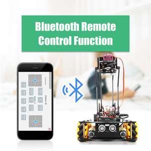 Kompatibel mit Arduino Fernbedienung McNamu Rad Ultraschall Hindernis vermeidung und Verfolgung Roboter Auto Kit