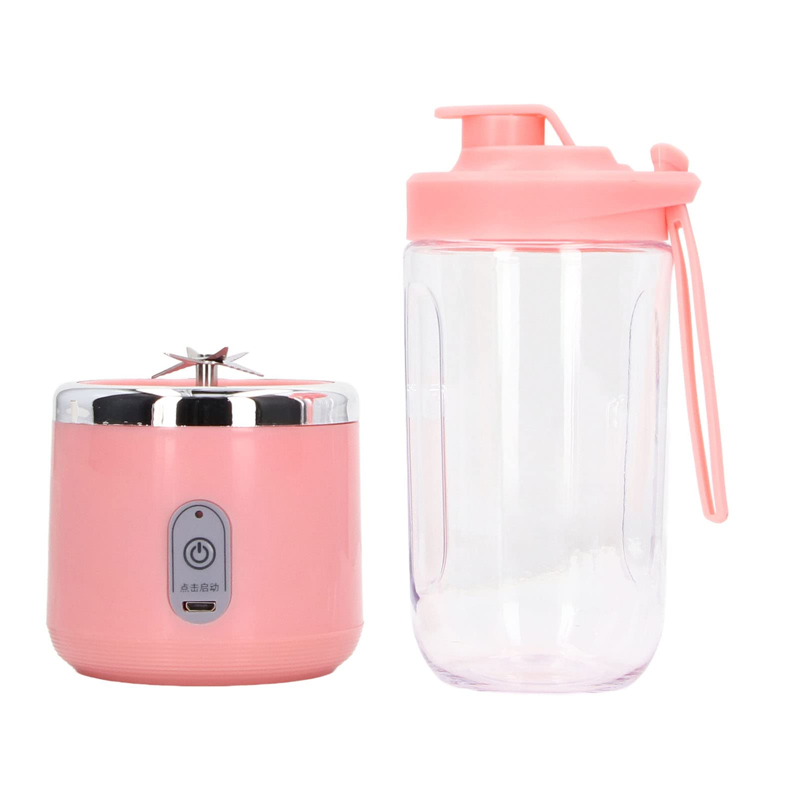 Pink 6-piece set-single cup with lid