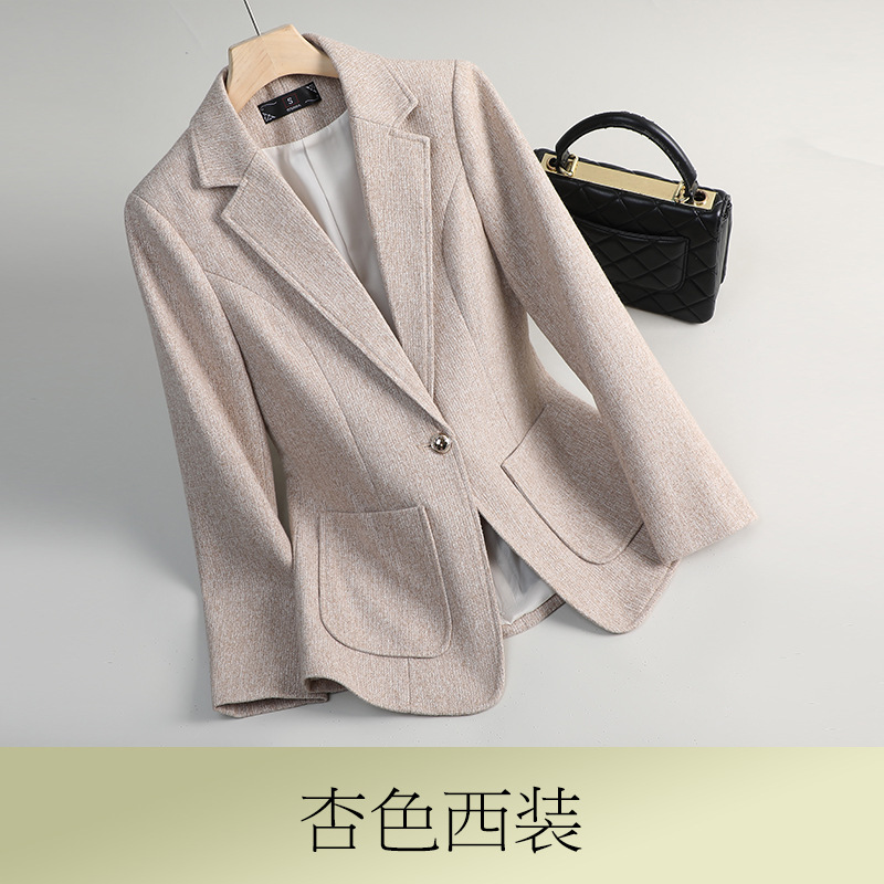 apricot suit