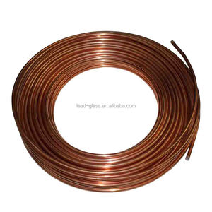 Copper Tube Condenser Coil Pipe Custom Flattened Tube Copper Heatpipe Copper Pipe in <strong>1</strong>/4 and 3/<strong>8</strong> <strong>Header</strong> air Conditioning - Product Image 2