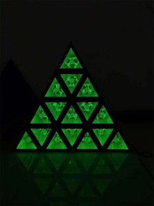 16x 30W RGB Golden Matrix Light Triangle Retro <strong>LED</strong> Stage Light Effect Retro Light - Product Image 3
