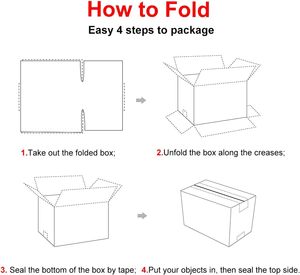 CH-<span class=keywords><strong>BOX</strong></span> hộp vận chuyển 8x8x8 inch (25 gói), bưu phẩm các tông sóng nhỏ, hàu trắng - Product Image 4