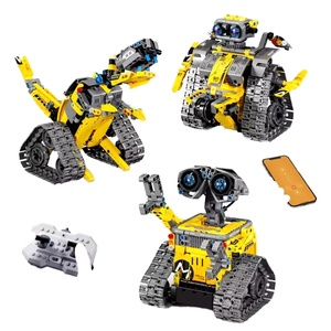 Wanzhi 8027-53STEAM, электрические строительные блоки, 1:24 весы, пластиковый робот-трюк для мальчиков, программирование и игры