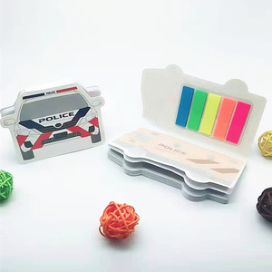 Sáng Tạo vỏ cứng Bìa Memo Pad phim hoạt hình máy bay tàu xe dính lưu ý lưu ý tin nhắn hình dạng đặc biệt dính Lưu ý thiết lập - Product Image 5