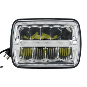 5X7 7X6 inç çalışma ışığı Led dikdörtgen mühürlü kiriş kamyon araba Suv için DRL ile LED far Offroad - Product Image 1