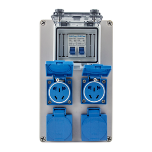 Disyuntor de distribución eléctrica de buen diseño, caja de enchufe combinado multifunción impermeable con interruptor de aire 1P