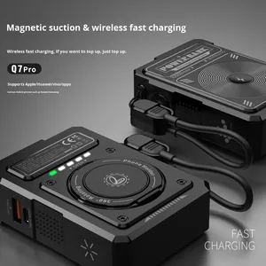 3-in-1 10000mAh Fast Wireless Charging <strong>Power</strong> <strong>Bank</strong> with New Magnetic Built-In 15W AC Adapter Type-C <strong>Input</strong> <strong>and</strong> <strong>Output</strong> <strong>Power</strong> - Product Image 6