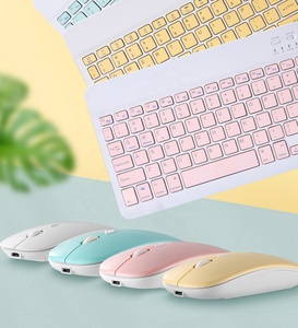 Teclado de oficina inalámbrico ultrafino y combinación de ratón, Combo compatible con Win/IOS/Android/teléfonos móviles, teclado colorido de 10 pulgadas - Product Image 6