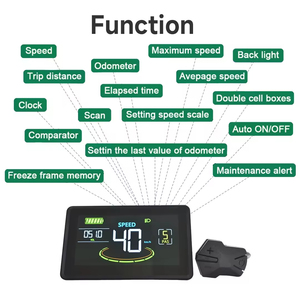 Urban Travel Integrated <strong>Speedometer</strong> Colour <strong>LCD</strong> <strong>Display</strong> Electronic Cycling Computer Speed/Mileage Accessory For Ebike <strong>Bicycle</strong> - Product Image 5