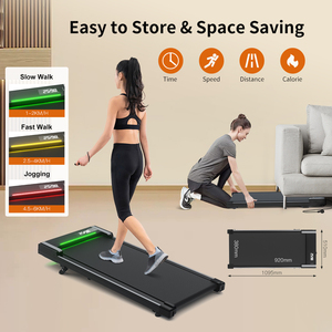 Tappetino da passeggio aerobico per tapis roulant elettrico a basso rumore a risparmio energetico domestico velocità 1-6 KM/h per il Fitness Indoor