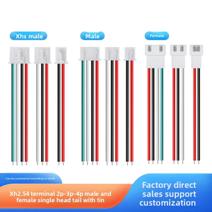 Bán buôn 2P 3P 4P Nam Nữ nối xh2.54mm thiết bị đầu cuối ul1007 22AWG Fan <span class=keywords><strong>Led</strong></span> chiếu sáng dây nịt - Product Image 6