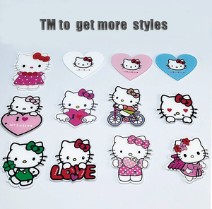 Biểu Tượng Tùy Chỉnh Dễ Thương Màu Hồng Tím Hình Trái Tim <span class=keywords><strong>Hello</strong></span> <span class=keywords><strong>Kitty</strong></span> Acrylic Lông Mi Mở Rộng Khay Phụ Kiện Hình Dạng Hoa Cho Lưu Trữ - Product Image 2