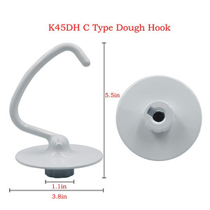 KSM150 K5ADH K5AWW K45DH Dough Hook K45WW Dây Whip, K45B Tráng Phẳng Beater Mixer Thay Thế Phụ Tùng Cho Kenmore - Product Image 2