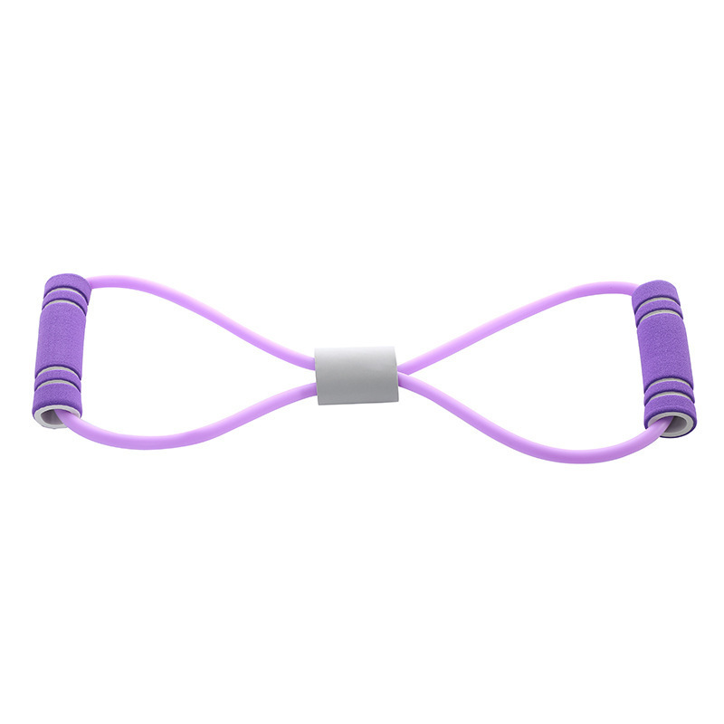 Corde de résistance standard bicolore en forme de huit (violet)