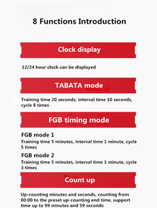 La migliore qualità di vendita 1.5 pollici Led intervallo allenamento Fitness Timer per Fitness tempo Timer - Product Image 4