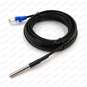 Personalizza il sensore di temperatura DS18B20 impermeabile da 5m con connettore RJ11/RJ12/RJ45 - Product Image 3