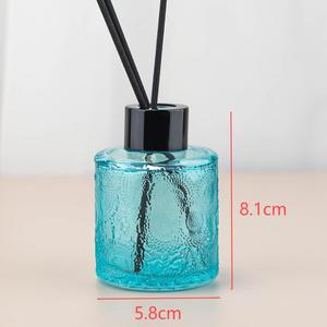 Colorful 100ml Embossed Flameless Aromatherapy Bottle <strong>DIY</strong> <strong>Perfume</strong> Fragrance Diffuser Empty Jar Dispensing Glass Cosmetic Cap - Product Image 3