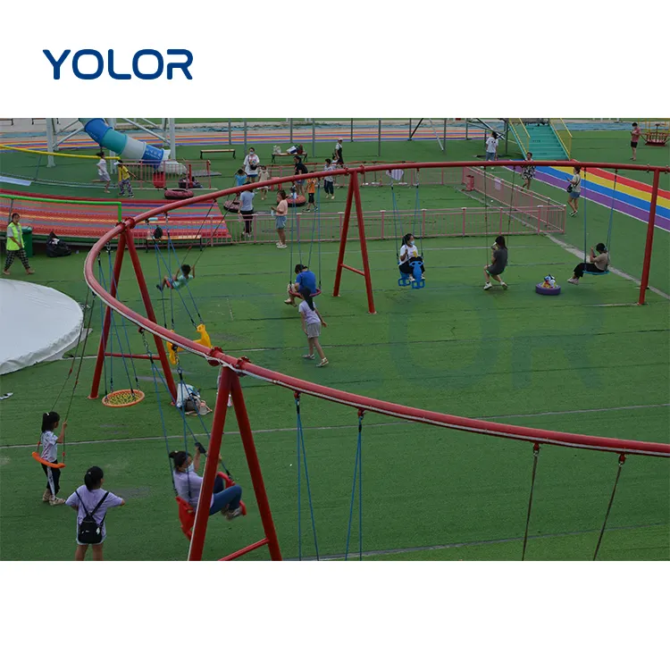 Deportes al aire libre de alta calidad, parque infantil, instalaciones de columpio, asiento infantil individual, Parque Recreativo