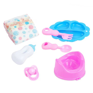 Kinder füttern trinken Pee Toys Kunststoff Pink Baby Toy Puppen bett Pretend 14 Zoll Baby Doll Spielset mit 12 Sounds - Product Image 5