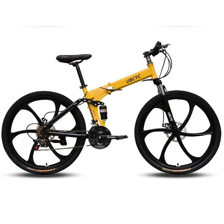 2023 Günstiger Preis Faltbares Mountainbike 24/27 Faltbares Fahrrad-Stoßdämpfer rad mit variabler Geschwindigkeit 26-Zoll-MTB-Fahrrad für Erwachsene