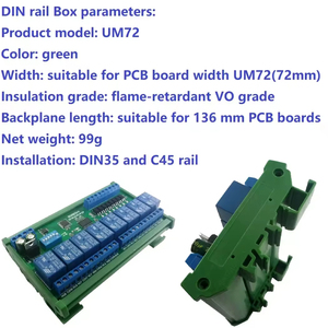 DC 12V 24V 8 Isolated <strong>Input</strong> &amp; 8 <strong>Output</strong> DIN35 C45 Rail Box UART RS485 Relay Module <strong>Modbus</strong> RTU Control Switch Board