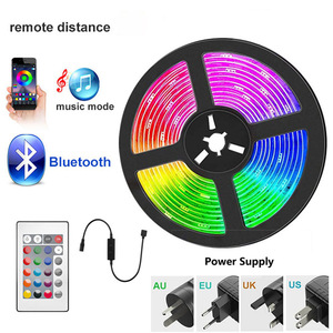 RGB LED striscia kit telecomando Multi-colore flessibile lampade per interni IP65 nominale PVC materiale per il corpo decorazione 24V 5V tensione di ingresso - Product Image 1