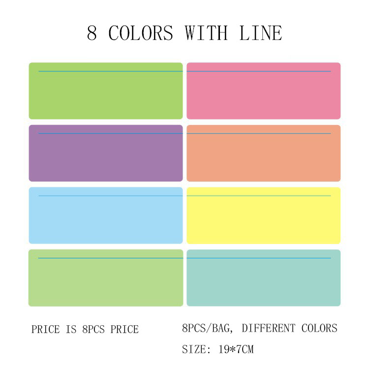 8PCS WITH LINE