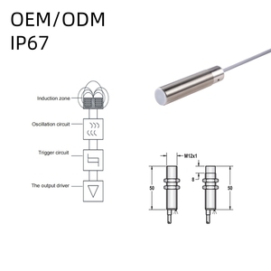 M12 Kurzkörper-NPN DC 10-30V PNP-Ausgang Induktiver Näherung sensor mit normaler weise geschlossenem 2-Draht