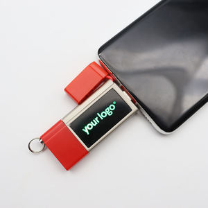 มินิโลหะ Type-C 2-in-1 USB แฟลชไดรฟ์128GB 1TB พร้อม Light-up pendrive USB ประเภทอินเตอร์เฟซ3.0 - Product Image 2