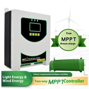 RS485 Коммуникационный 500W-3000W 12V 24V 48V двойной MPPT зарядный ветро-Солнечный дополнительный контроллер - Product Image 4