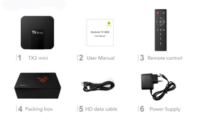 Living Stream กล่องทีวี4K Youtube,เครื่องรับสัญญาณ Android Tv 4K 1GB Ram 8 GB Rom เครือข่าย Tx3มินิรับสัญญาณดาวเทียม Wifi - Product Image 6