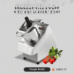 Mozzarella Kaas Shredder Snijmachine Gemotoriseerde Motor Hoge Nauwkeurigheid Bevroren Kaasrasp/Snijder Groentesnijder 550W - Product Image 2