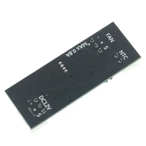 Solo 12V 0.8A DC PWM 2-3 hilos ventilador Control de temperatura controlador de velocidad chasis ordenador Módulo de reducción de ruido NTC B 50K 3950 - Product Image 4