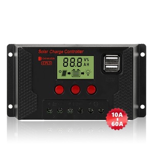 10 20 30A автоматический ШИМ Солнечный контроллер заряда с двойным USB 12/24 в смарт-Панель Регулятор Солнечный контроллер - Product Image 1