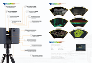 Escáner 3D portátil para mapeo, máquina de escaneo 3D RS10 para mapeo geospacial Slam Lidar Faro GNSS RTK Visual Slam RS10 - Product Image 2
