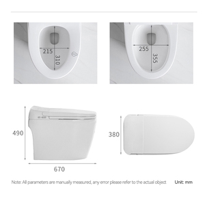 CUPC現代自動車センサーフラッシュワンピースインテリジェントWcビデコンモードトイレットボウル自動スマートトイレリモコン付き - Product Image 6